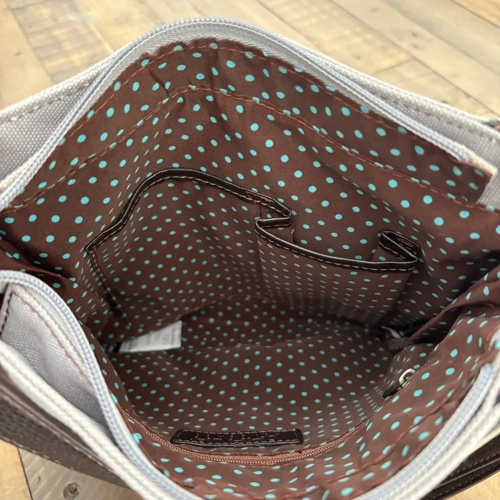 Chala Horse Design Crossbody Bag Derby Gray purse - Picture 13 of 16